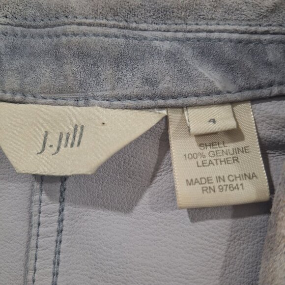 J Jill gray suede jacket size 4 - Picture 6 of 7